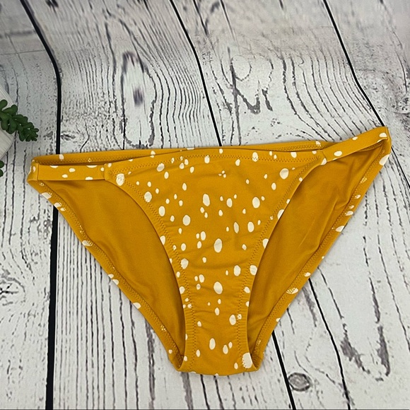 Kona Sol Yellow Dot Bikini Bottom- NWT - Picture 4 of 8